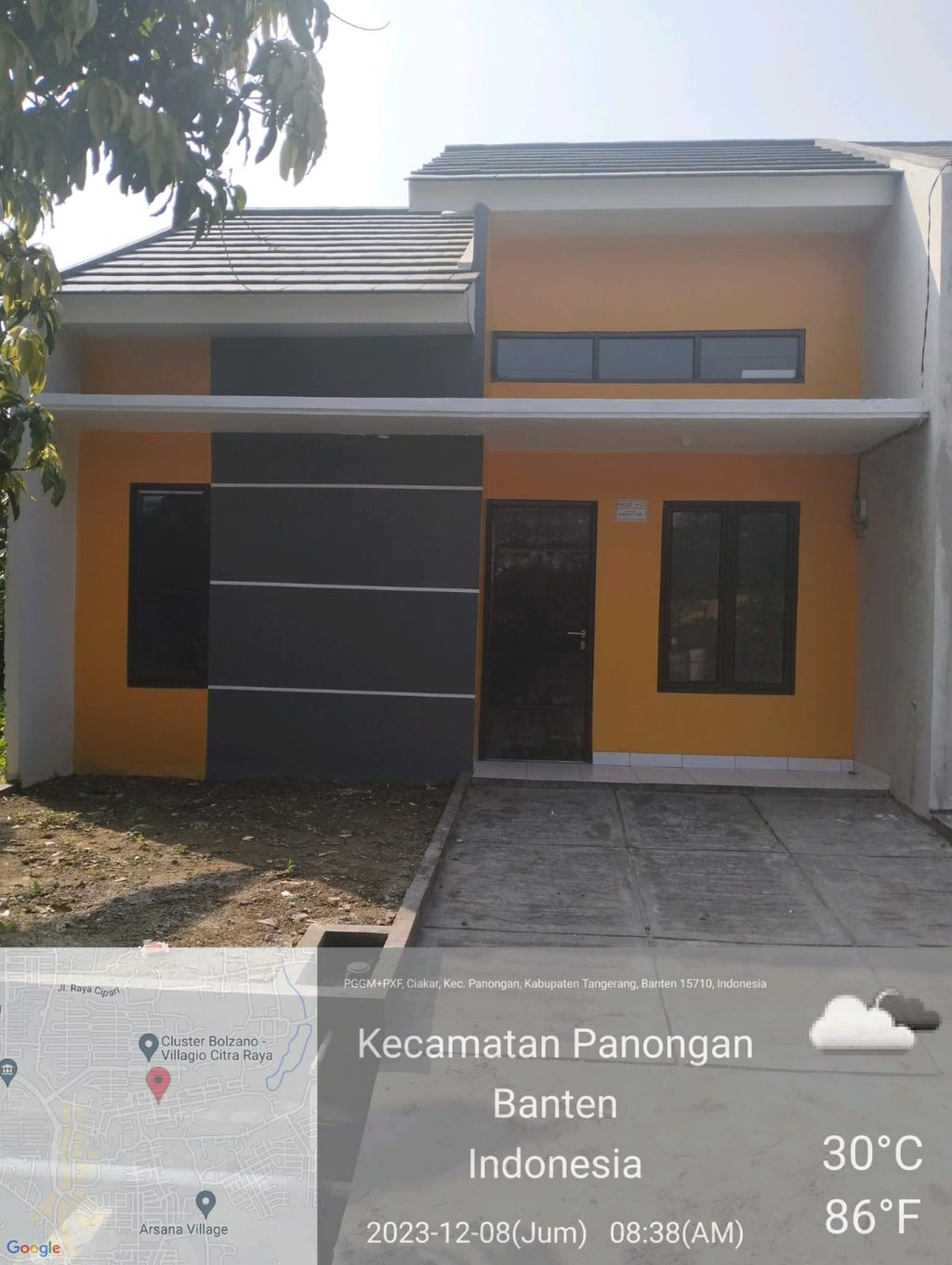 foto tampak rumah tipe 30/90 perumahan SERDANG ASRI 3