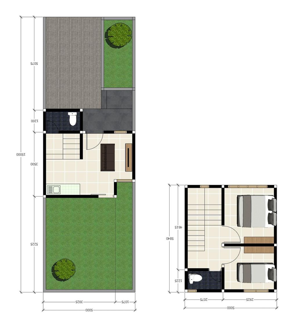 foto denah rumah tipe 48 perumahan VICTORIA HILL RESIDENCE TAHAP 2