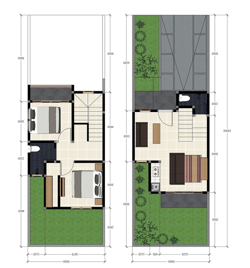foto denah rumah tipe 54 perumahan VICTORIA HILL RESIDENCE TAHAP 2