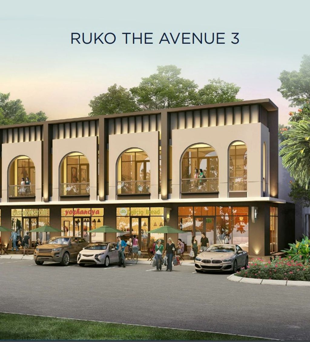 foto tampak rumah tipe RUKO THE AVENUE 3 perumahan Citra Land Cibubur
