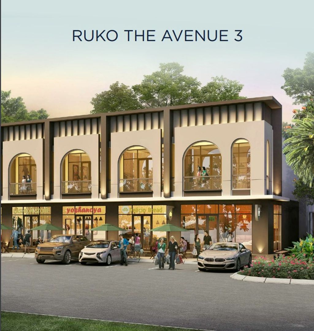 foto tampak rumah tipe RUKO THE AVENUE 3 HOEK perumahan Citra Land Cibubur