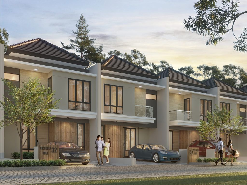 foto tampak rumah tipe 88 perumahan VICTORIA HILL RESIDENCE TAHAP 2