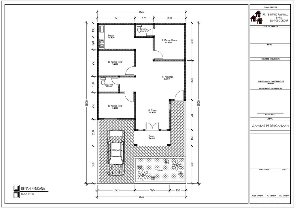 foto denah rumah tipe DIAMOND KOMERSIL 80 perumahan PERUMAHAN DIAMOND RESIDENCE