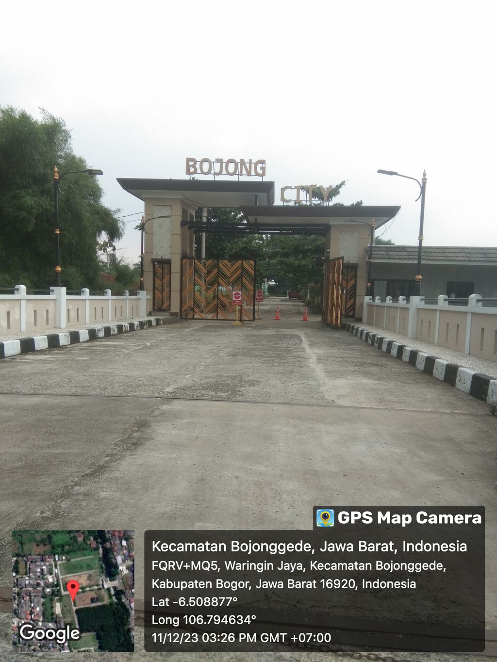 foto gerbang perumahan BOJONG CITY
