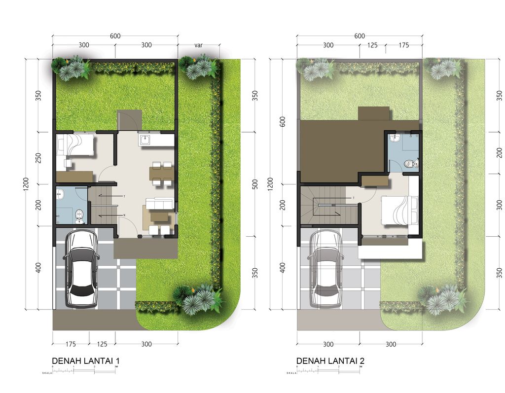foto denah rumah tipe HOOK 50 perumahan ROYAL SPRING 2 - TAHAP 2