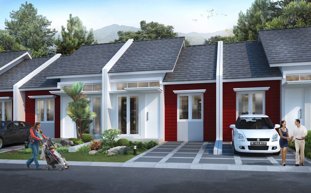 foto tampak rumah tipe 45/72 perumahan ROYAL SPRING 2 - TAHAP 2