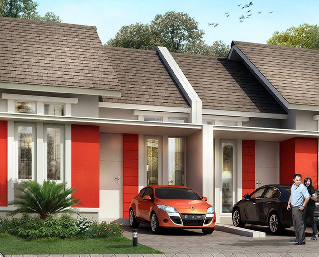 foto tampak rumah tipe 39/72 Nottingham perumahan ROYAL SENTRALAND BTP