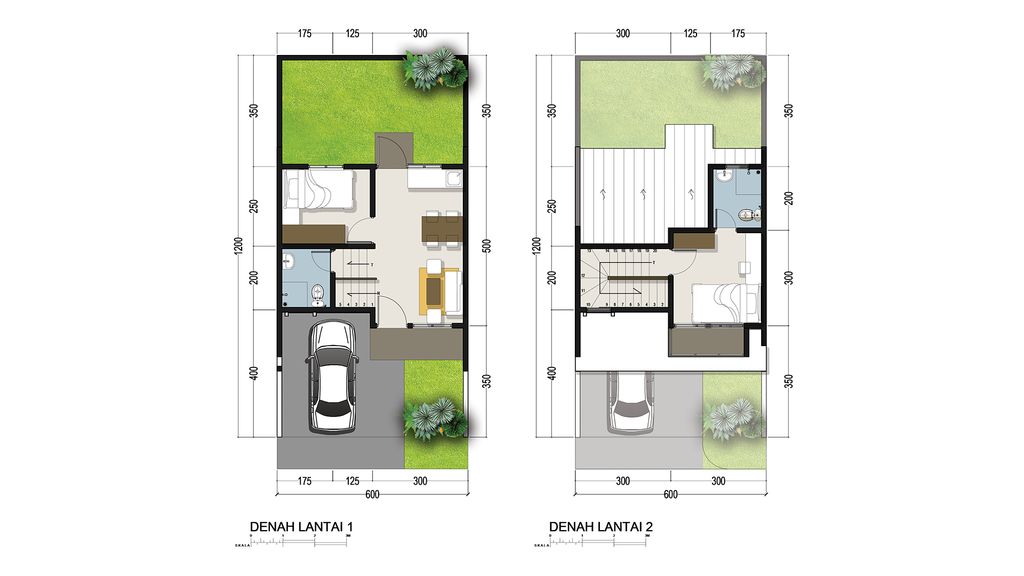 foto denah rumah tipe HOOK 50 M1 perumahan ROYAL SENTRALAND BTP