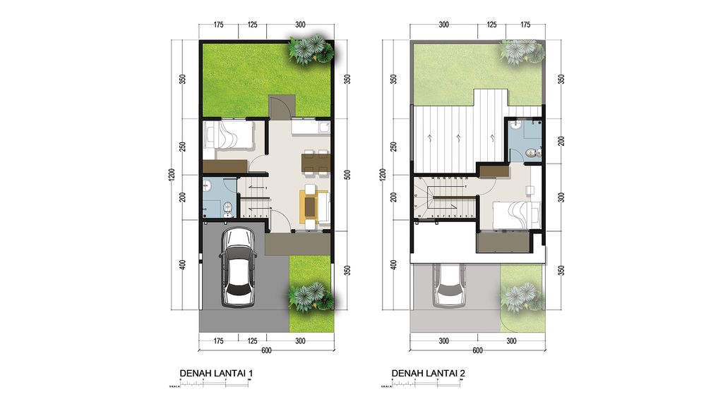 foto denah rumah tipe 50/72 M2 perumahan ROYAL SENTRALAND BTP
