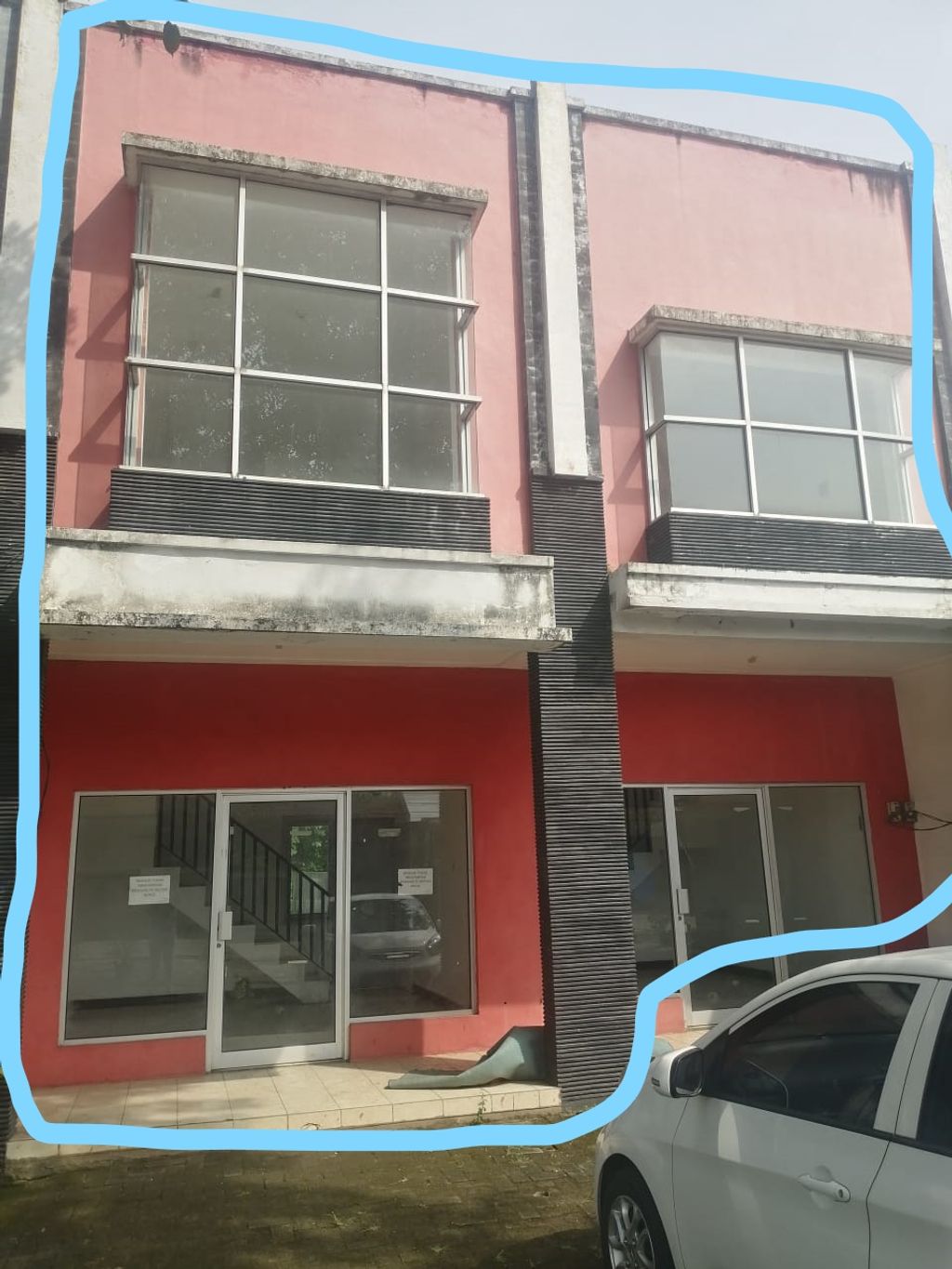 foto tampak rumah tipe ruko CI perumahan Grand Victoria 1