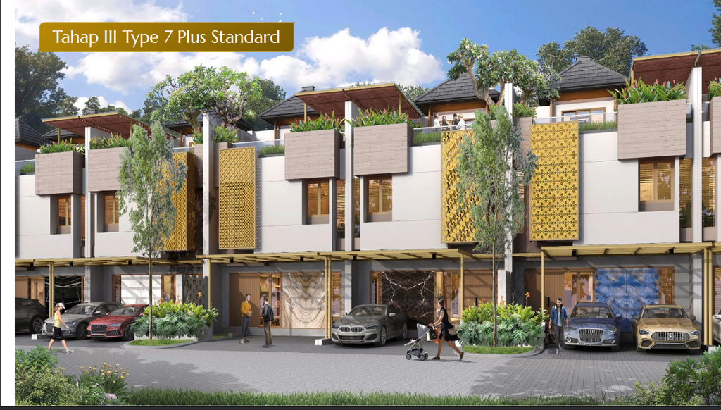 foto tampak rumah tipe The 7+ Standard perumahan Cluster Heritage - Puri 11