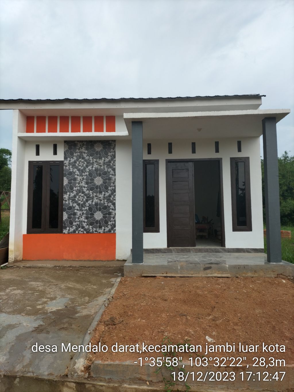 foto tampak rumah tipe 36 perumahan GRAND HASANAH RESIDENCE