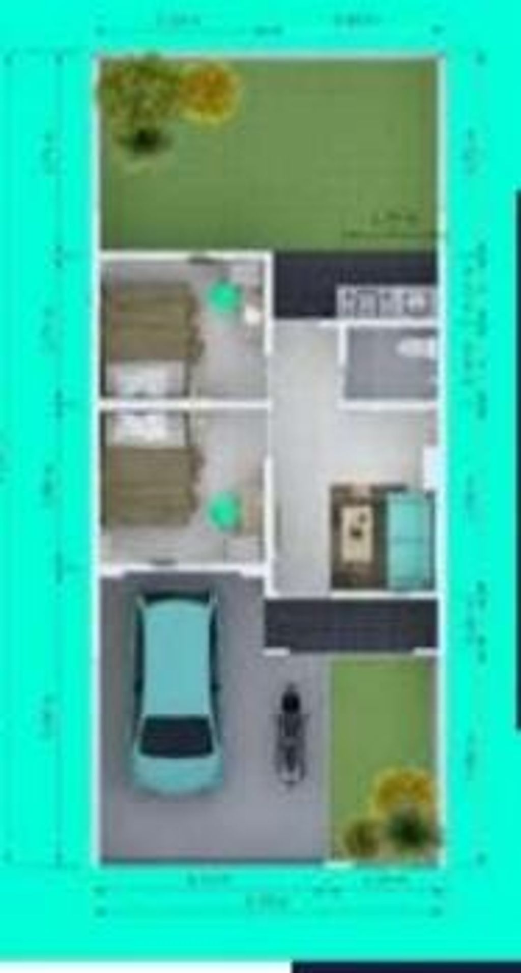 foto denah rumah tipe 36/90 perumahan Karang Anyar Residence