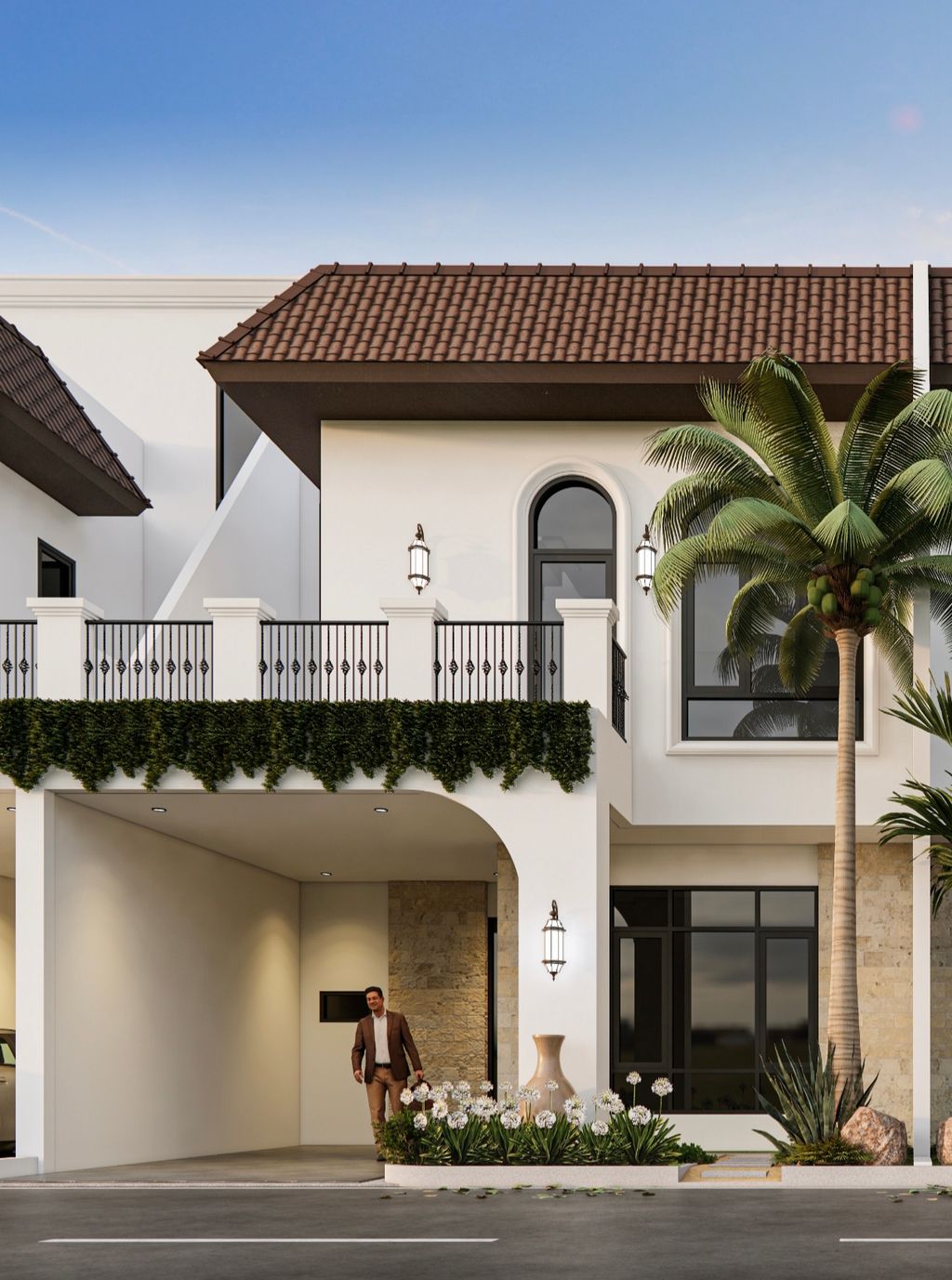 foto tampak rumah tipe Sevilla perumahan Taman Riviera Cluster Ibiza