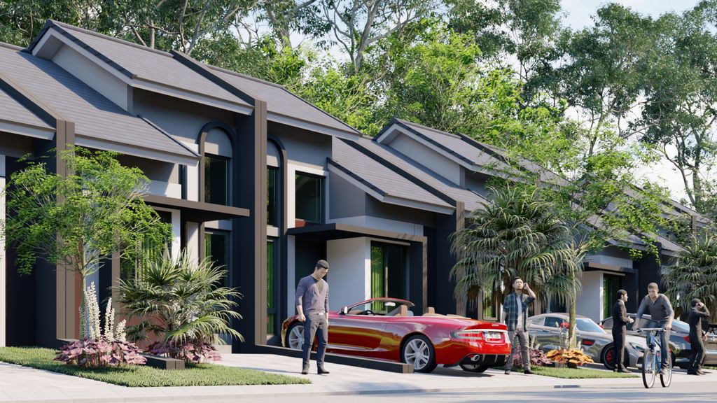 foto tampak rumah tipe 31/60 M5 perumahan ROYAL SENTRALAND BTP