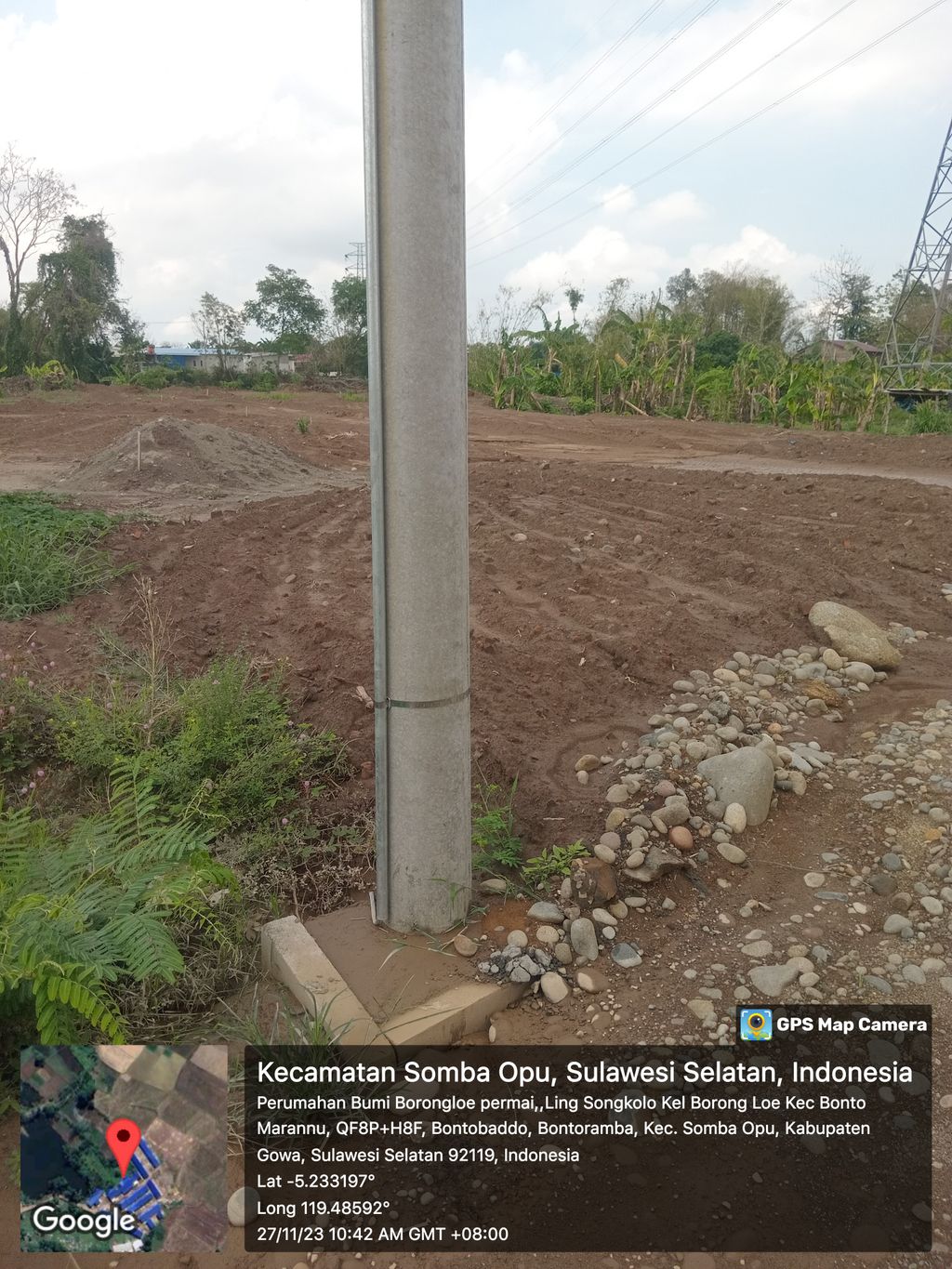 foto posisi tengah perumahan BUMI BORONGLOE PERMAI 5