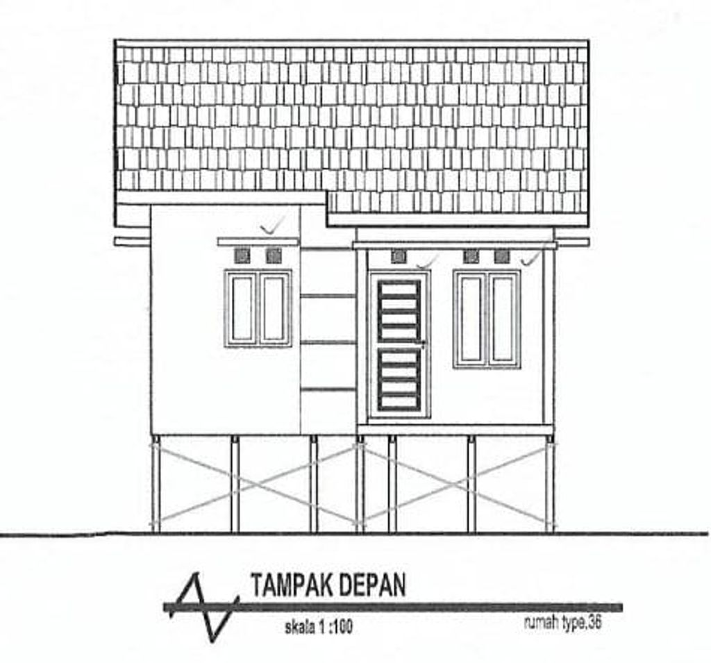 foto tampak rumah tipe A perumahan GRIYA ANNISA TATAH BELAYUNG 3