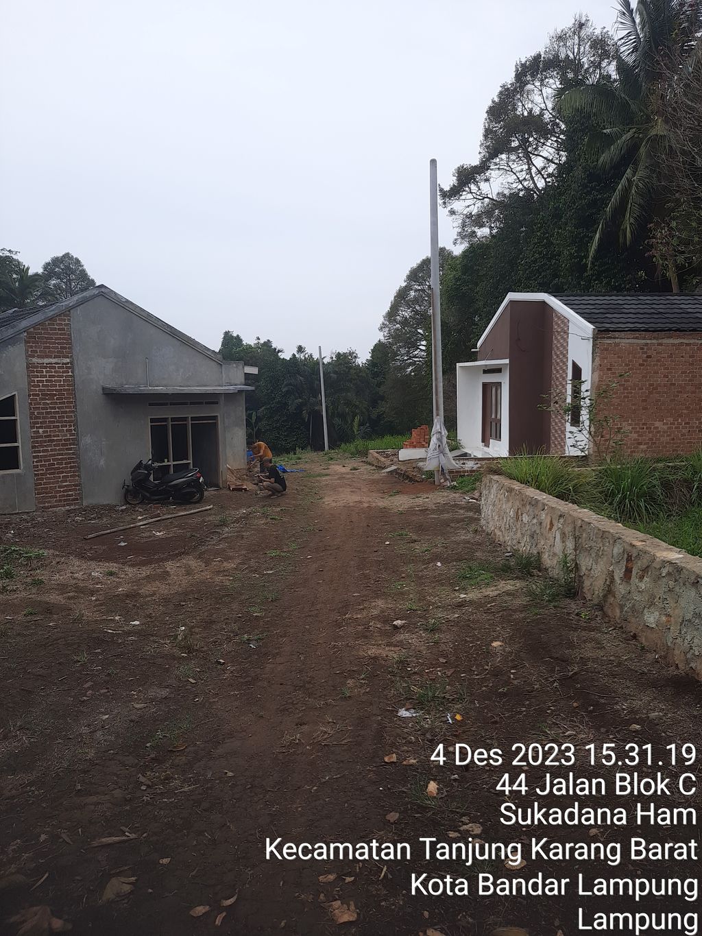 foto posisi tengah perumahan GREEN HOUSE SUKADANA HAM