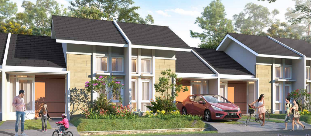 foto denah rumah tipe H SUDUT - STANDARD perumahan CANGGU (CITRA MAJA RAYA 2)