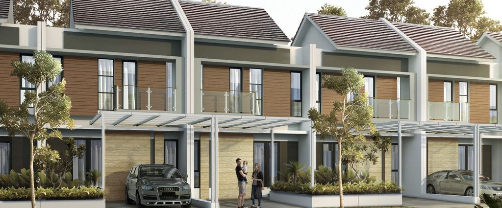 foto tampak rumah tipe Naraya perumahan CLUSTER ALBASIA & LAVESH KHI