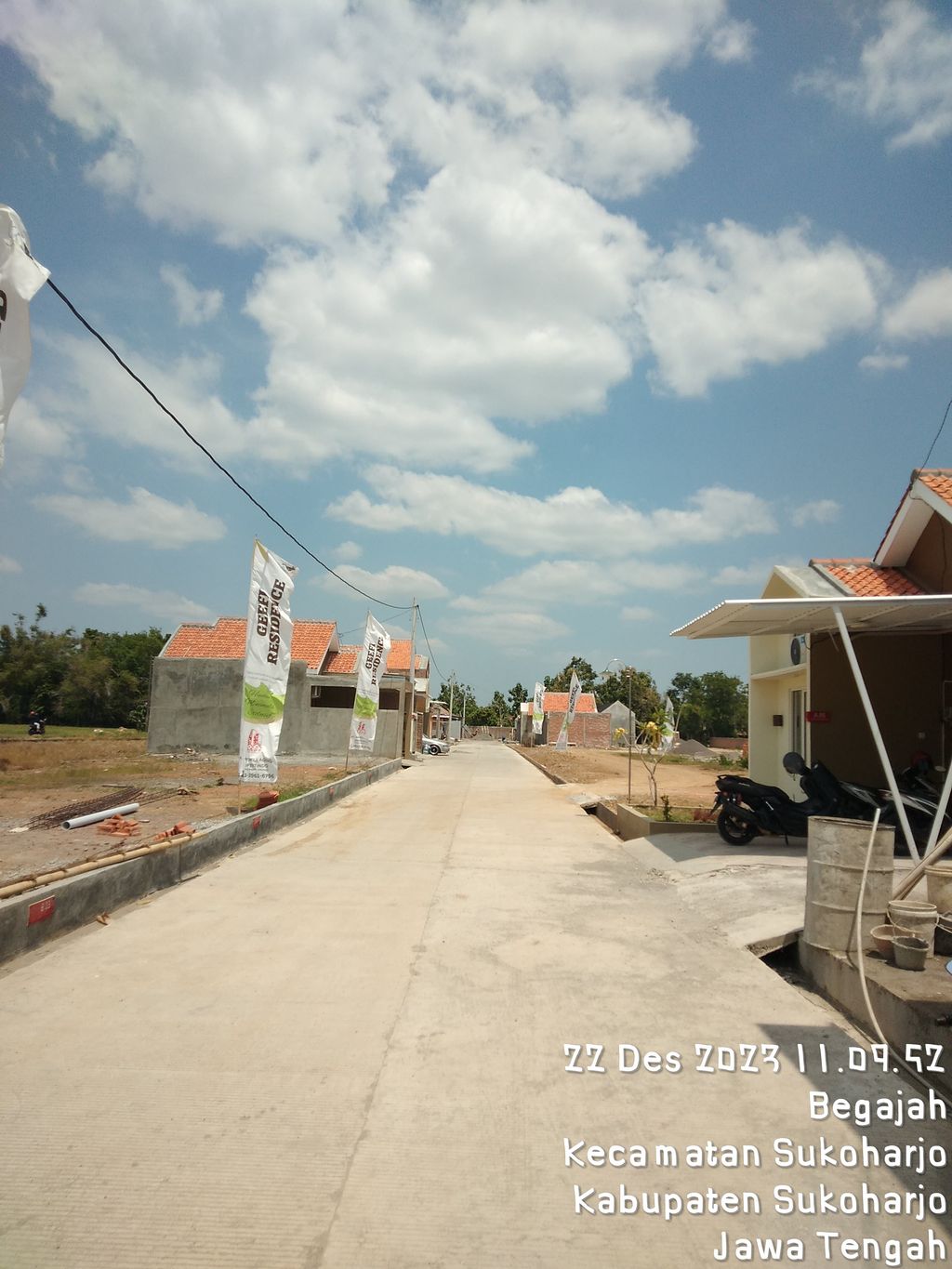 foto posisi tengah perumahan Geefi Residence