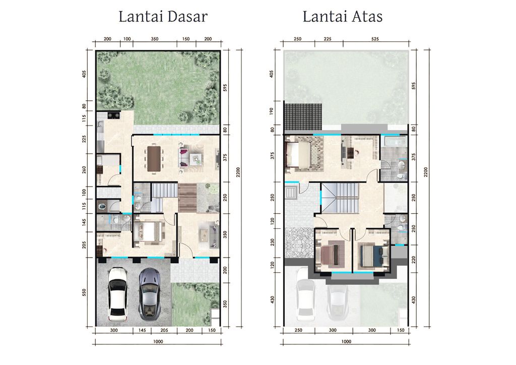 foto denah rumah tipe Kasvaa Casa perumahan CITRALAND PALEMBANG - CLUSTER INARI