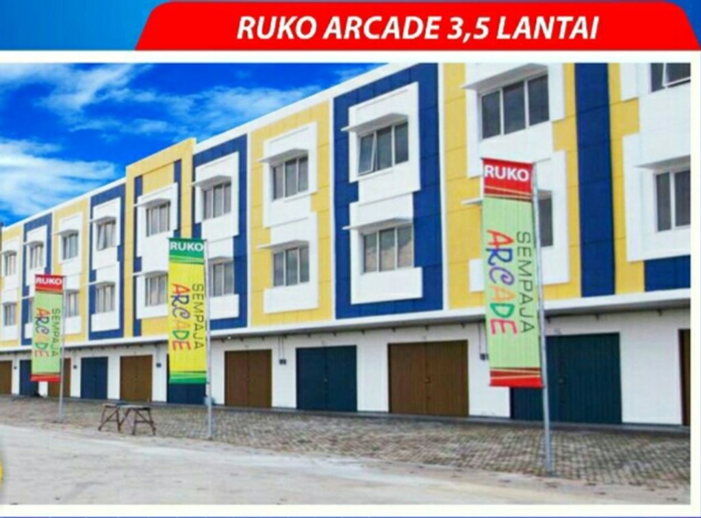 foto tampak rumah tipe ARCADE perumahan BUMI SEMPAJA CITY SAMARINDA
