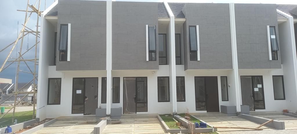 foto tampak rumah tipe 51 perumahan Cluster Utopia Tallasa City