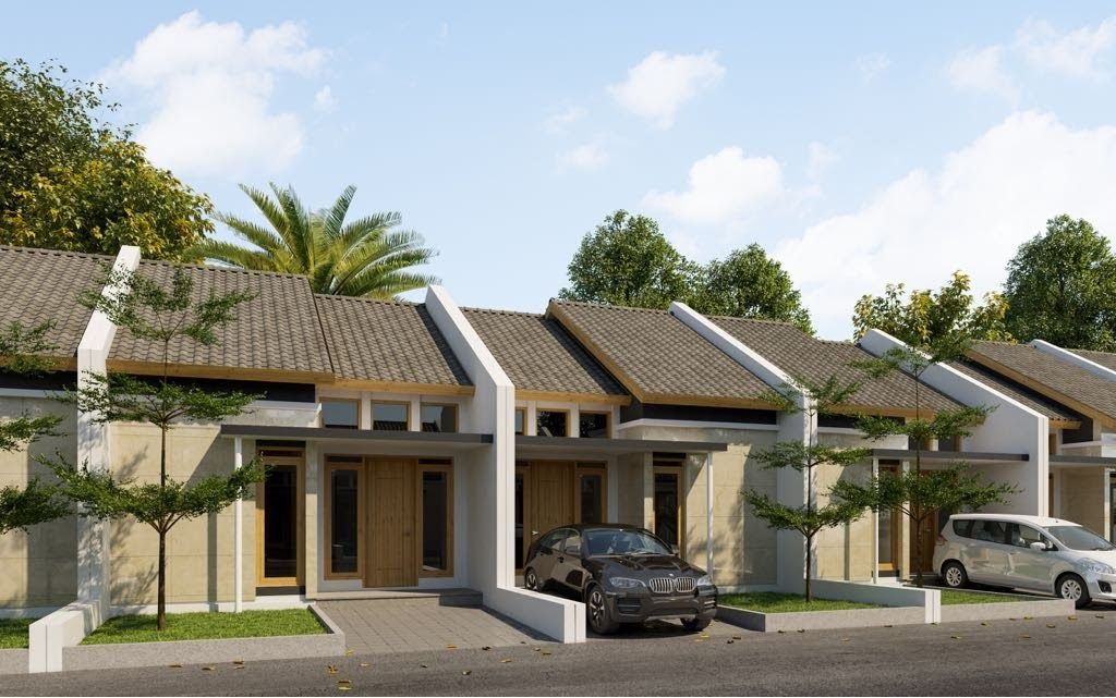 foto tampak rumah tipe 42/90 b perumahan BUMI ADIPURA CLUSTER TULIP TAHAP 6