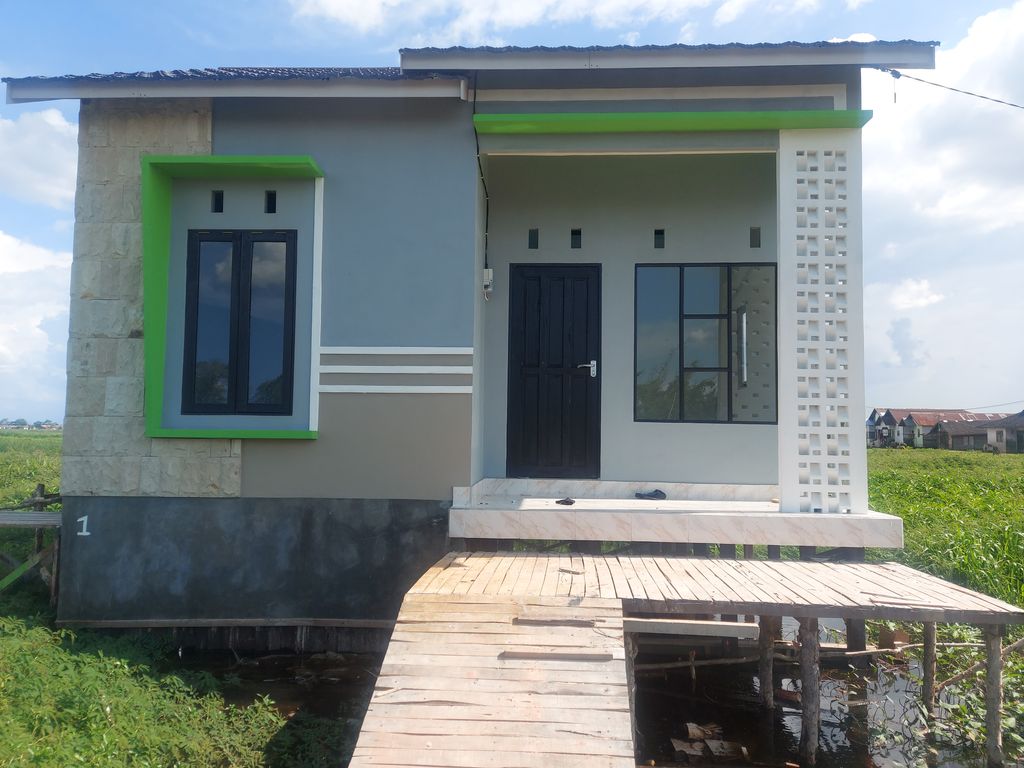 foto tampak rumah tipe 36 perumahan DE DAFFA LAND