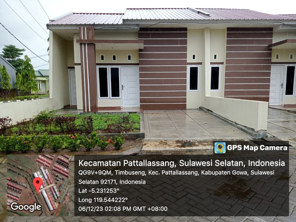 foto tampak rumah tipe 45 perumahan Bumi Palewagau Permai