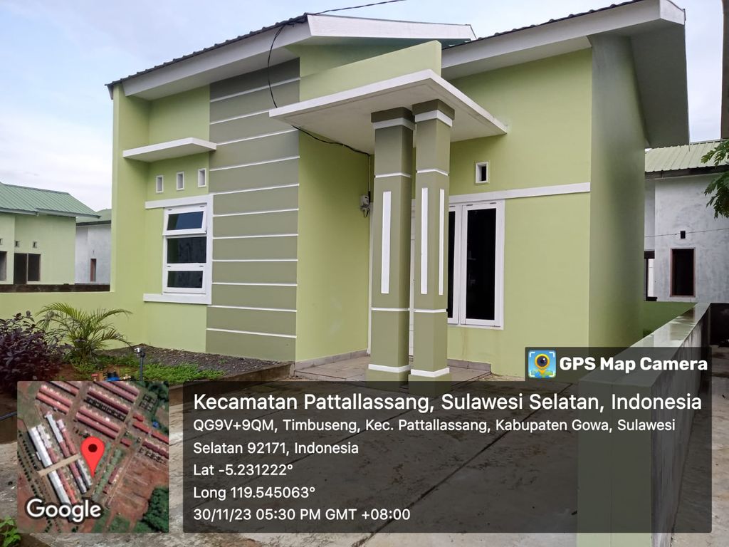 foto tampak rumah tipe 36 perumahan Bumi Palewagau Permai
