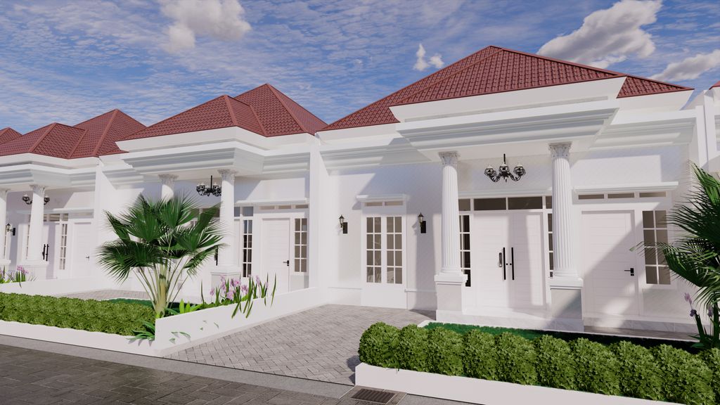 foto tampak rumah tipe 48 perumahan BUKIT INDAH PATTIMURA