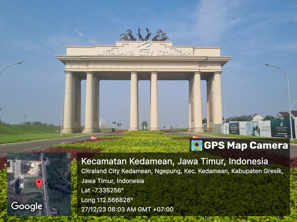 foto gerbang perumahan CITRALAND CITY KEDAMEAN
