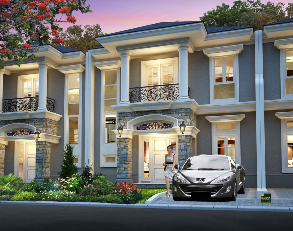 foto tampak rumah tipe 116/133A perumahan Grand Victoria 1