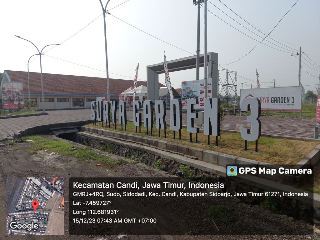 foto gerbang perumahan SURYA GARDEN 3
