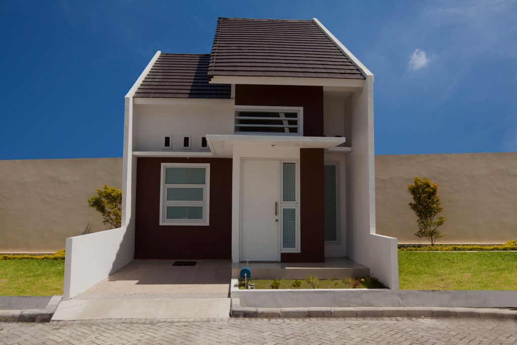 foto tampak rumah tipe Carino perumahan Bella Casa Village