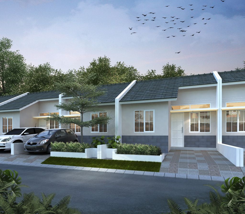 foto tampak rumah tipe TIDAK STANDART perumahan Jade Hamlet Cluster Griya Ivory