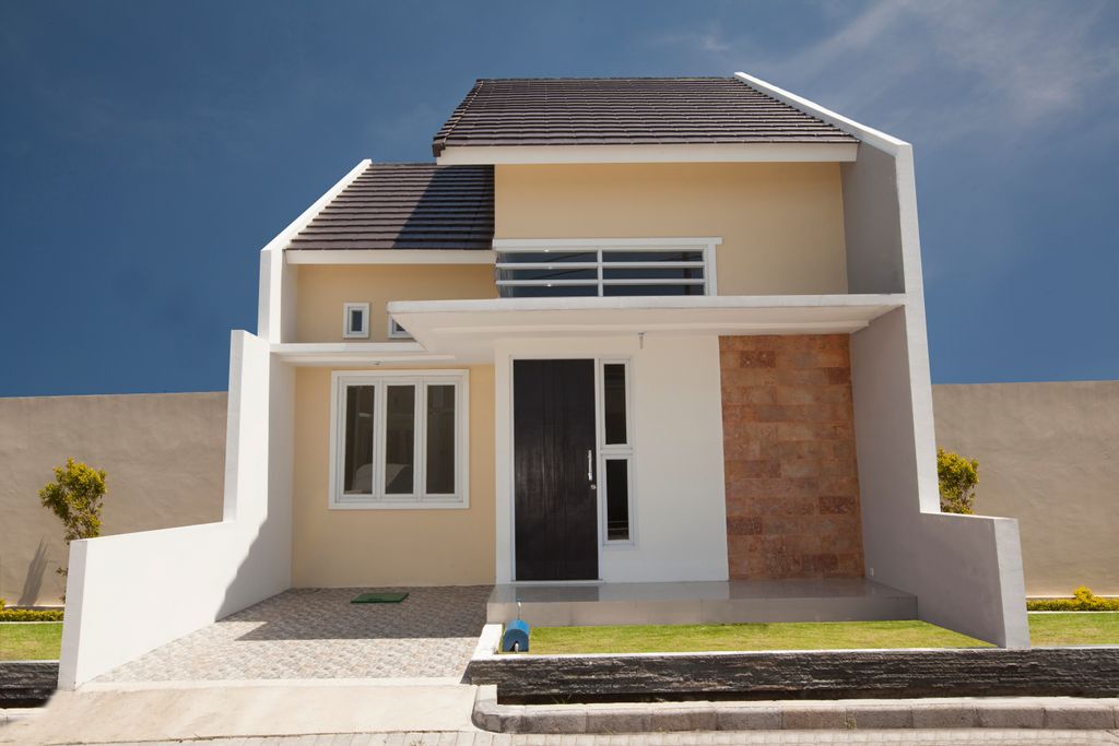 foto tampak rumah tipe Mezzo perumahan Bella Casa Village