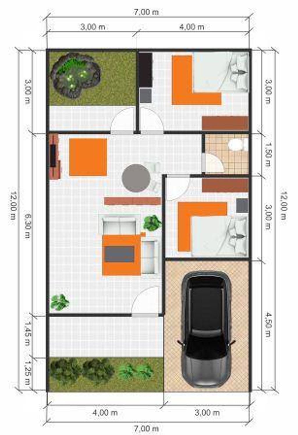 foto denah rumah tipe Mezzo perumahan Bella Casa Village