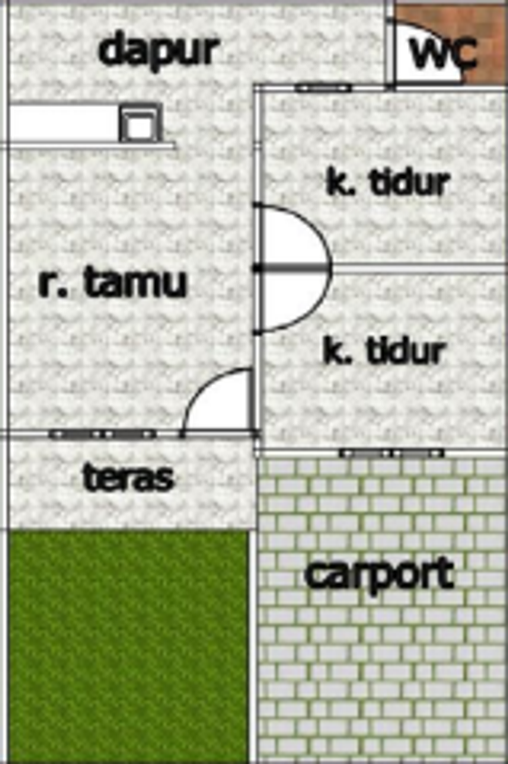 foto denah rumah tipe BOUGENVILLE perumahan Bumi Kepang Permai