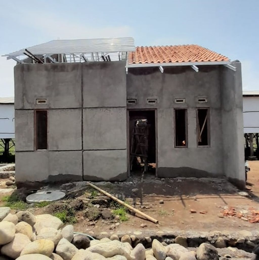 foto tampak rumah tipe 36 perumahan PERMATA RESIDENCE 2