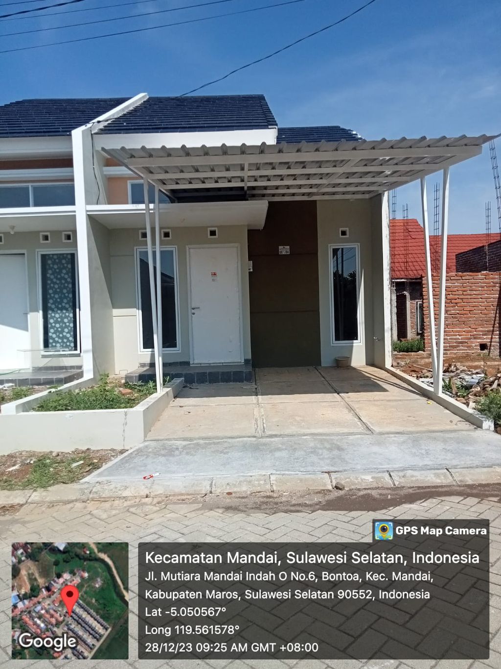 foto tampak rumah tipe NEW BOUGENVILLE perumahan MANDAI INDAH VILLAGE