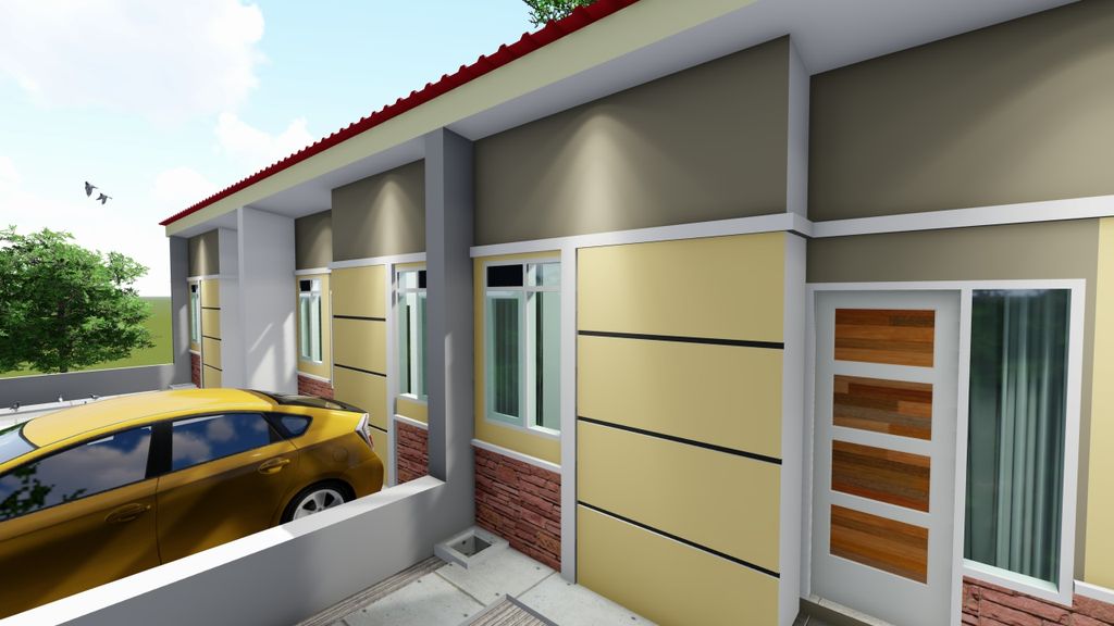 foto tampak rumah tipe 36 perumahan BUMI BORONGLOE PERMAI 5