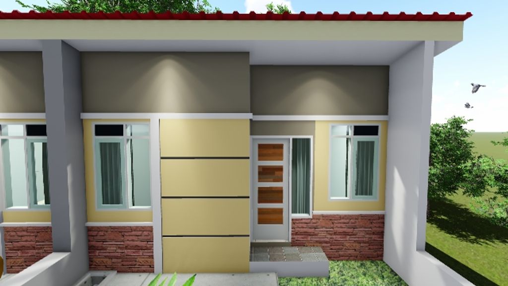 foto tampak rumah tipe 30 perumahan BUMI BORONGLOE PERMAI 5