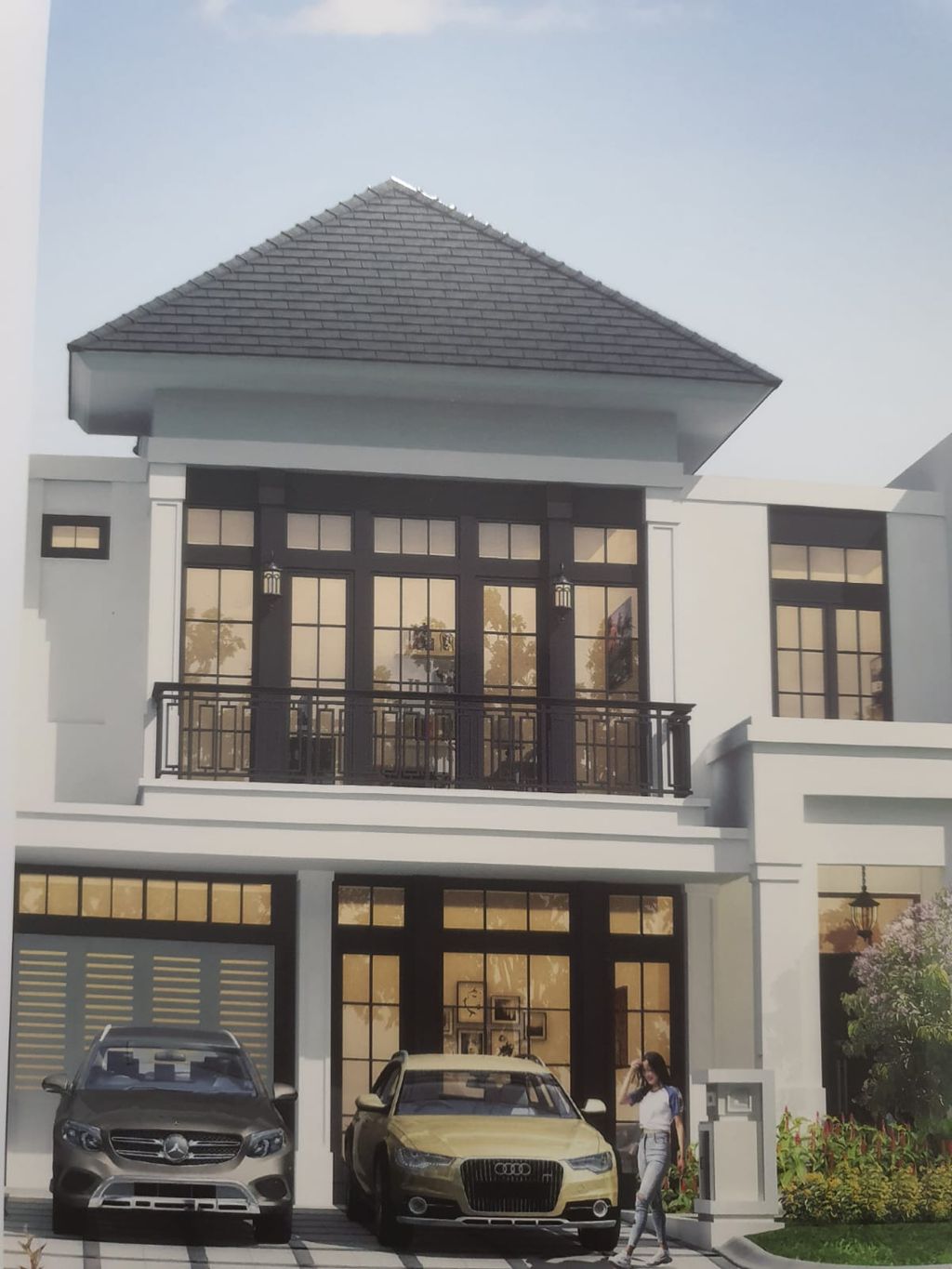 foto tampak rumah tipe J10 perumahan SUMMARECON MUTIARA MAKASSAR CLUSTER JADE 2