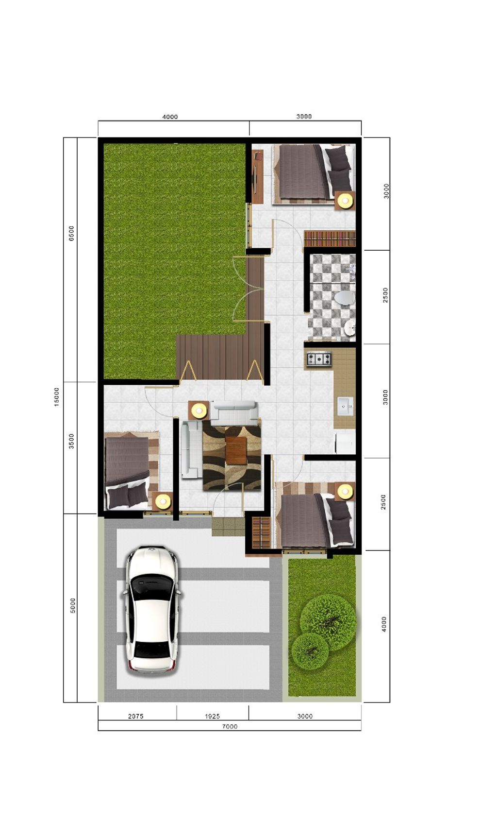 foto denah rumah tipe ROMASHKA EXTENSION perumahan CITRA SENTUL RAYA