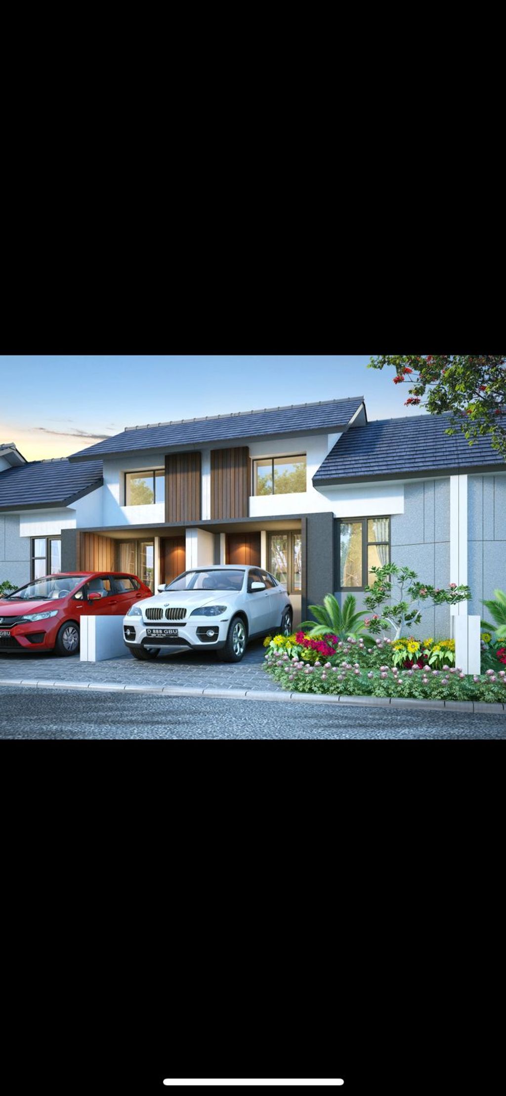 foto tampak rumah tipe 45/90 perumahan Siliwangi Green Residence