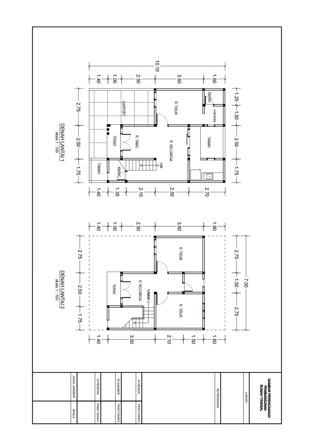foto denah rumah tipe 80/70 perumahan ALTA GRANDIA RESIDENCE