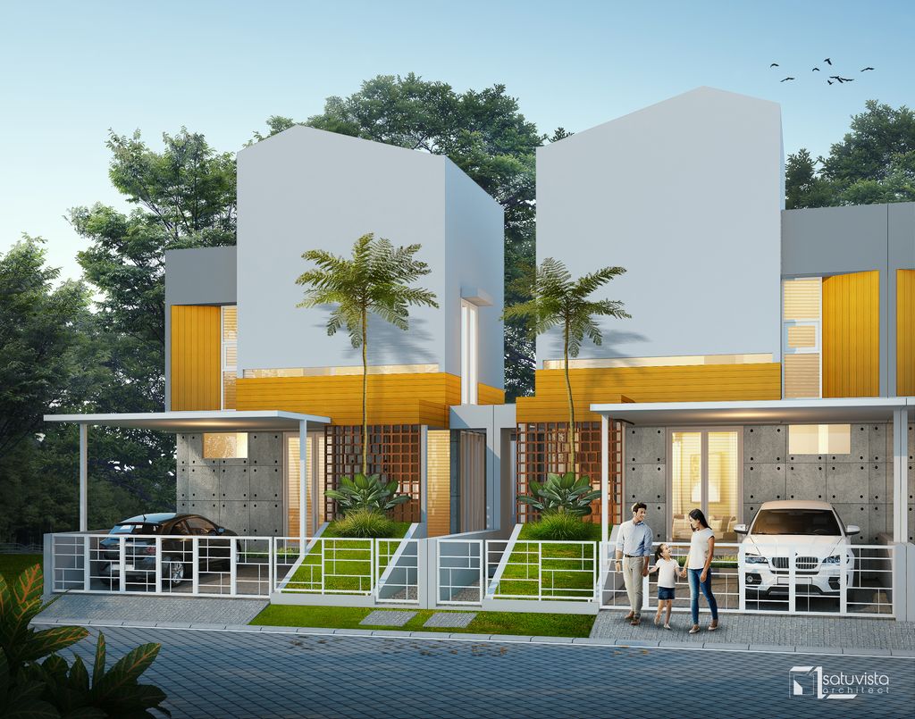 foto tampak rumah tipe 70 perumahan Hasanah City
